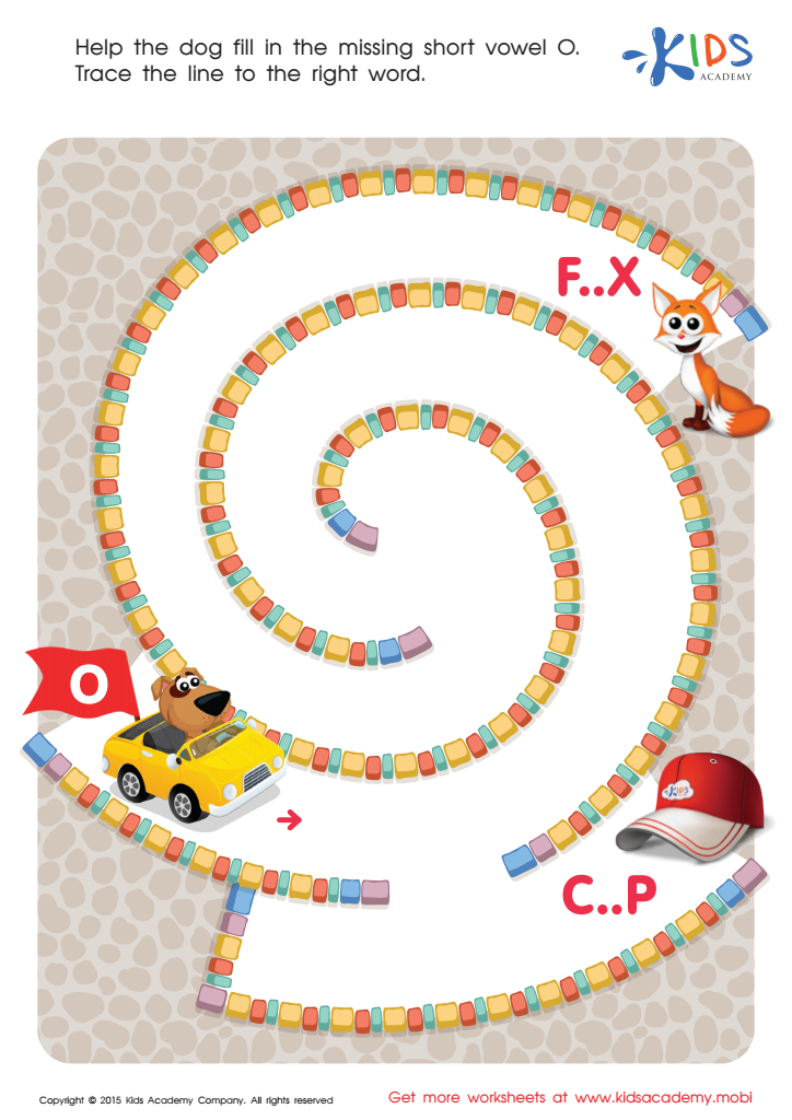 Free Extra Challenge Online Missing Vowels Worksheets For Preschool
