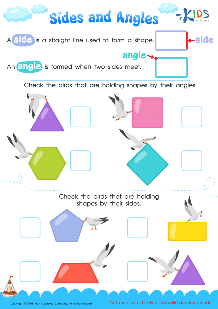 Sides and Angles Worksheet