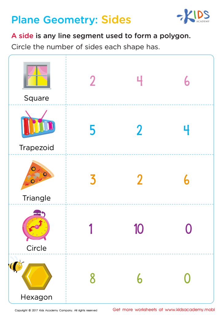 Kindergarten Geometry Worksheets: Free Printable Kindergarten Geometry Math Worksheets