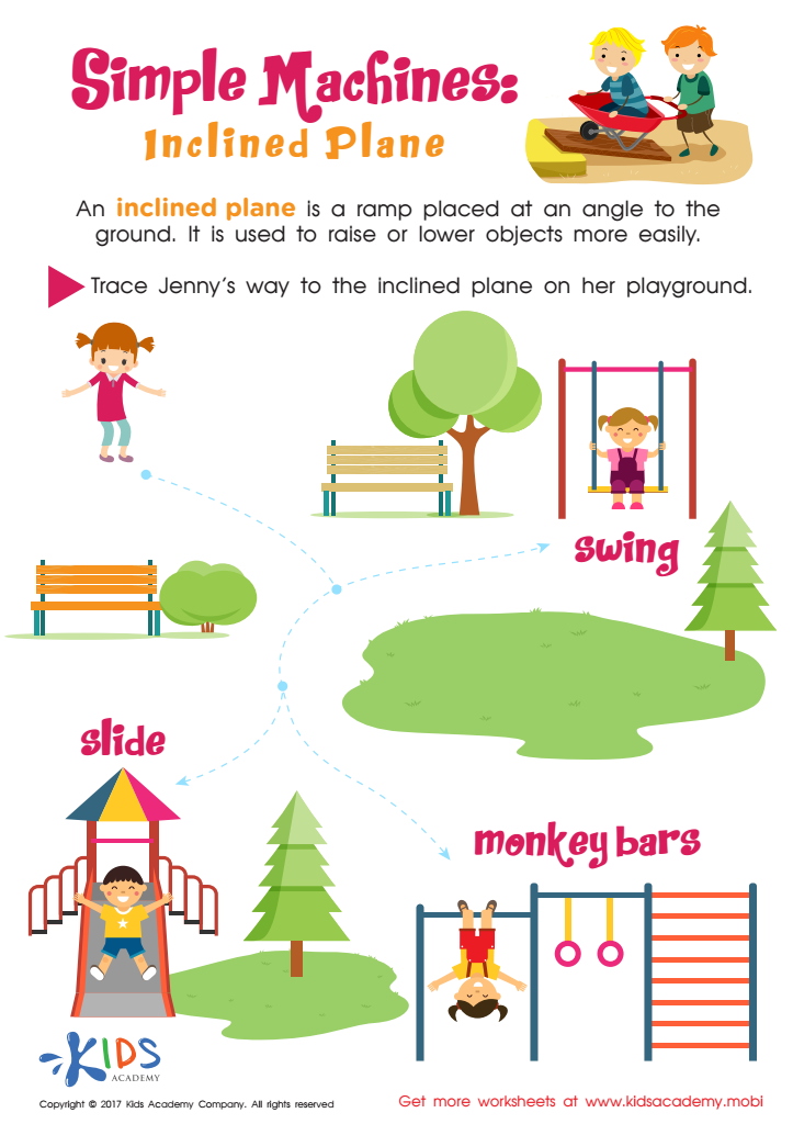 Simple machines inclined plane worksheet