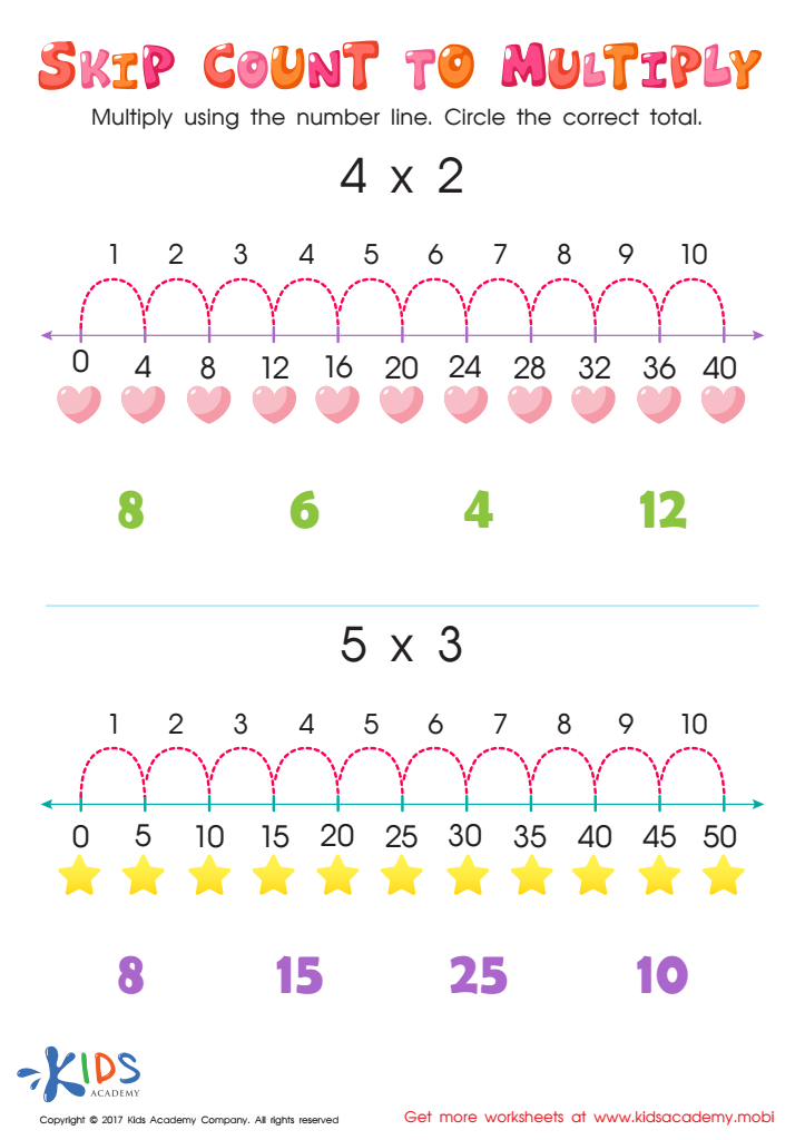 Skip Count Multiplication Worksheet