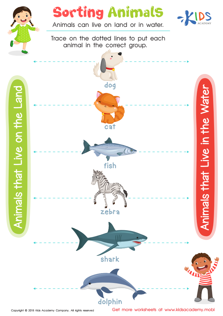 Sorting Animals Worksheet Free Printable PDF For Kids Sorting Animals Worksheet Free Printable PDF For Kids