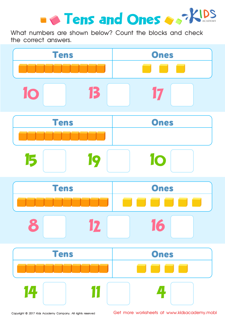 Tens And Ones Worksheet Free Printable For Kids Vrogue co