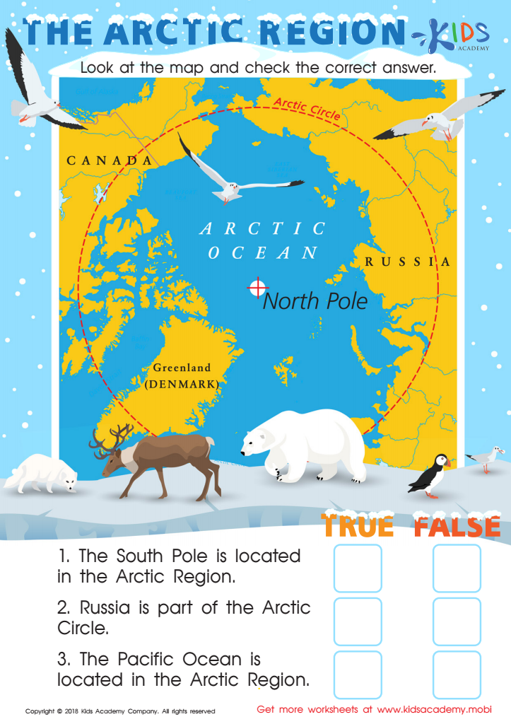 The Arctic Region Worksheet