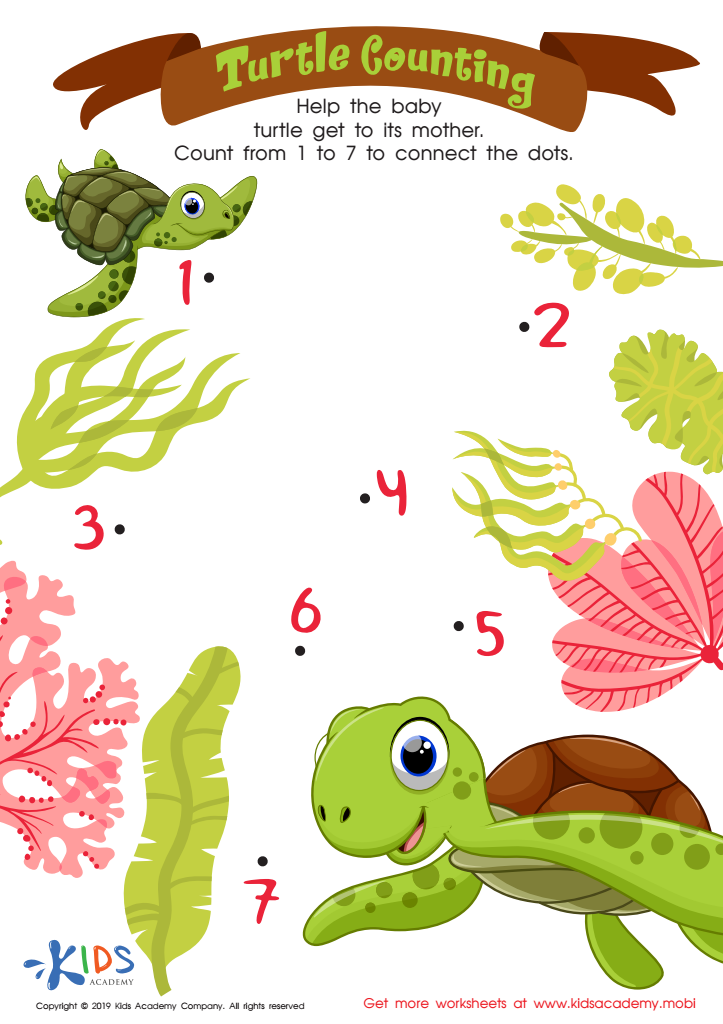 Turtle Counting Worksheet