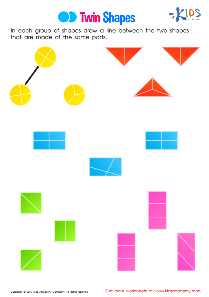 Twin Shapes Worksheet