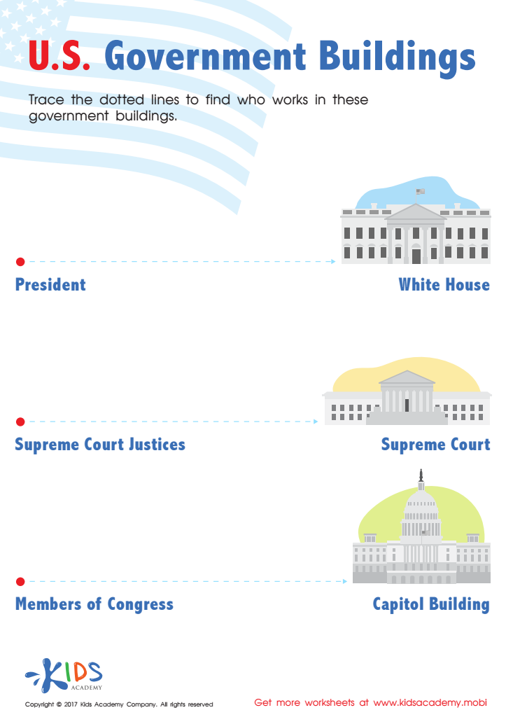 US Government Buildings Worksheet
