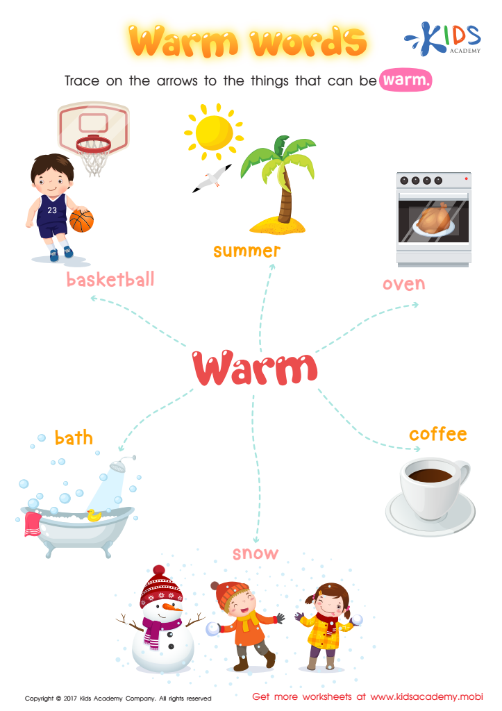 Warm Words Worksheet