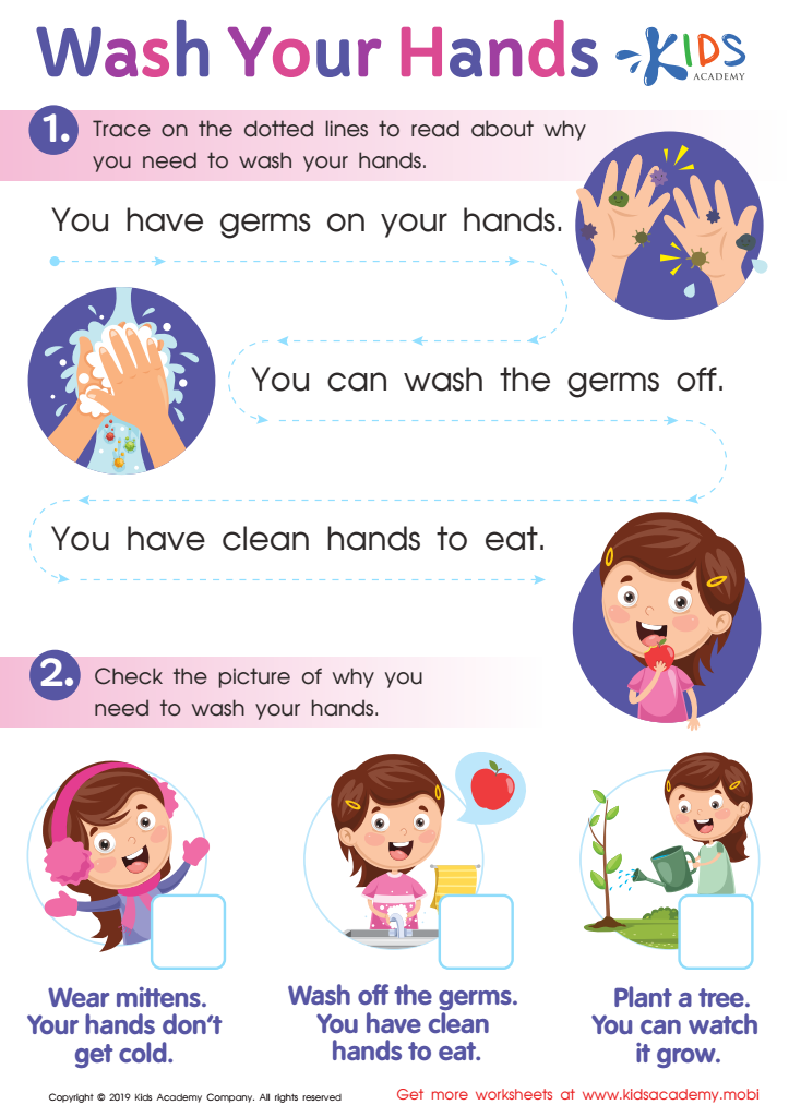 Wash Your Hands Worksheet