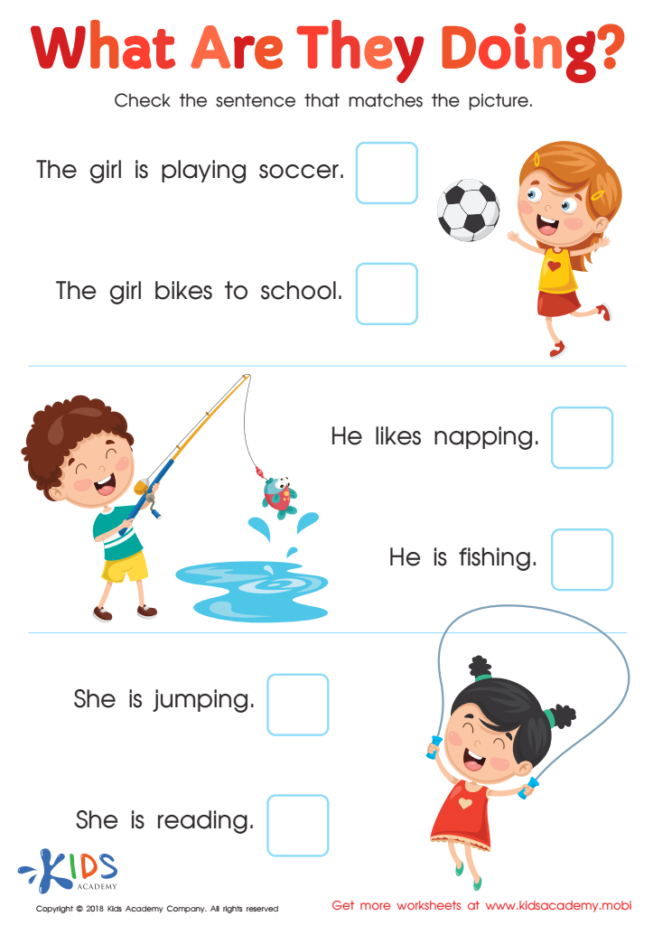 Doing Words Worksheet For Class 1