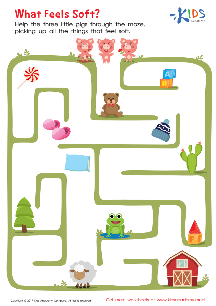 What Feels Soft Printable Maze