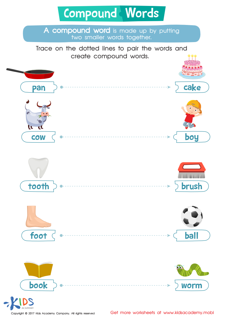 Word structure worksheet: Compound Words