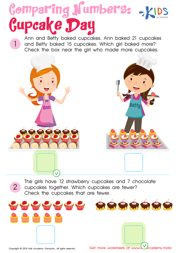 Cupcake Day Worksheet Answer Key
