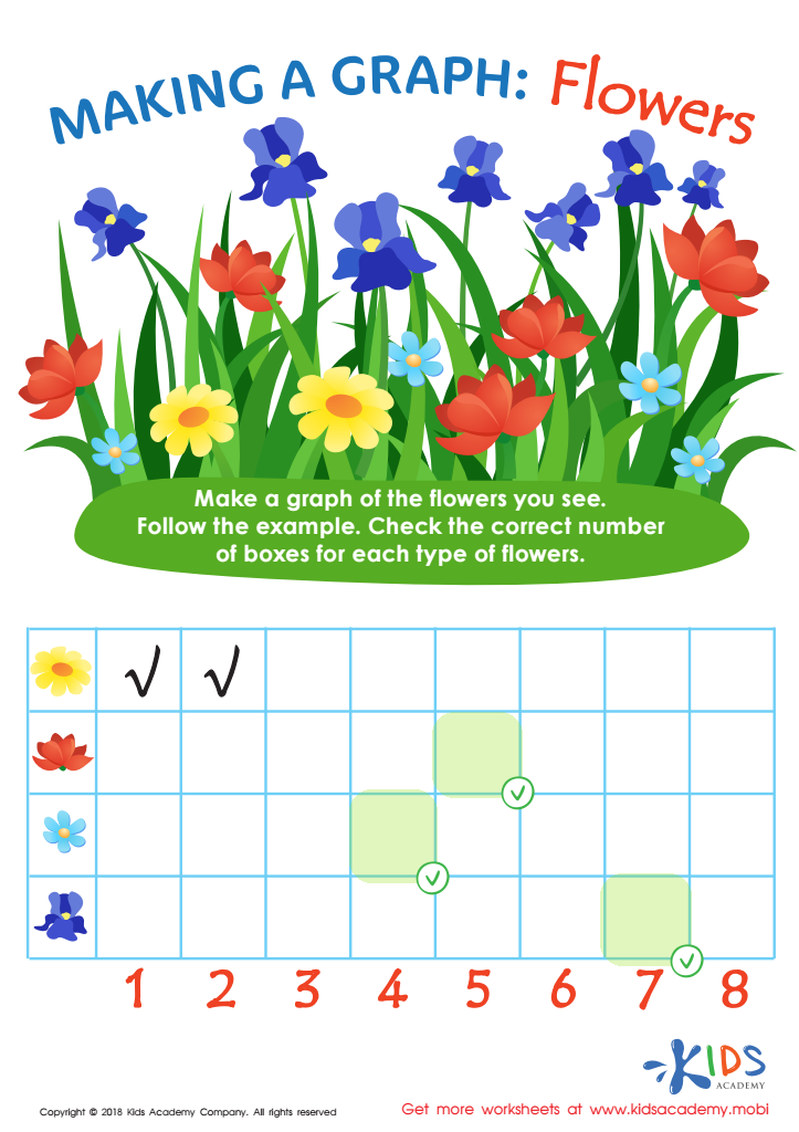 Making a Graph: Flowers Worksheet Answer Key