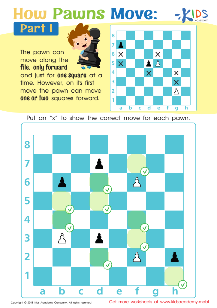 How Pawns Move: Part I Worksheet Answer Key
