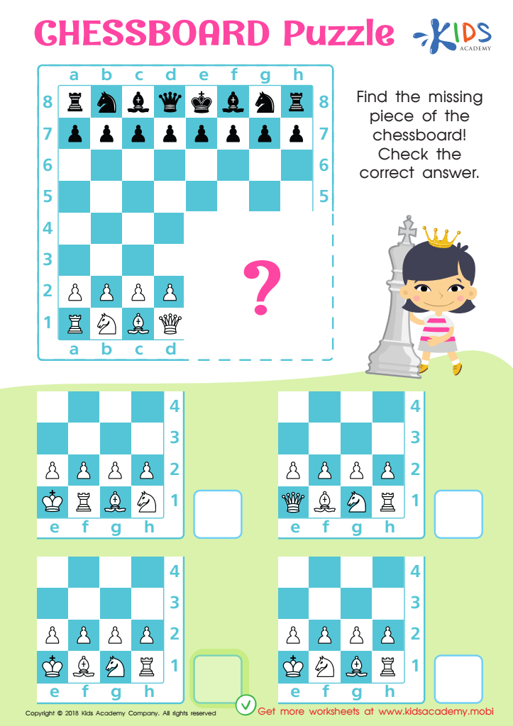 Chessboard Puzzle Worksheet Answer Key