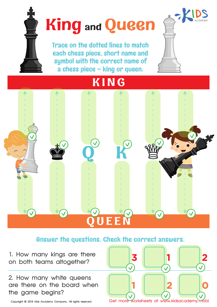 King and Queen Worksheet Answer Key