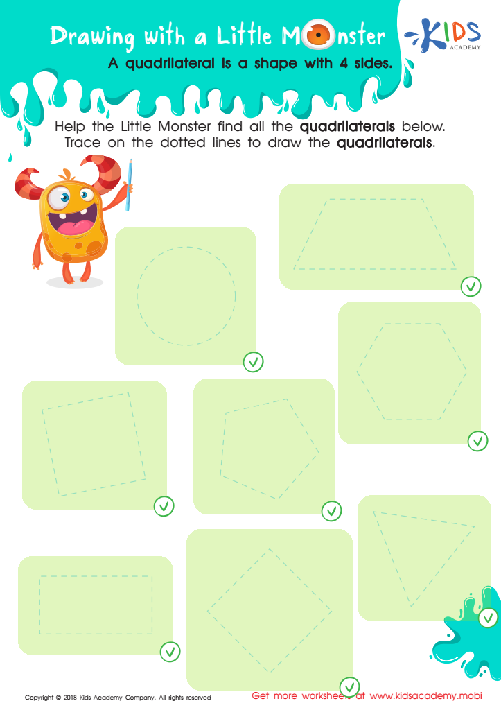 Drawing with a Little Monster Worksheet Answer Key