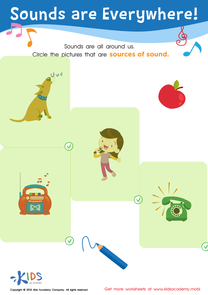 Sounds Are Everywhere! Worksheet Answer Key