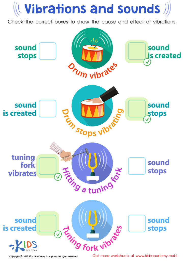 Vibrations and Sounds Worksheet Answer Key