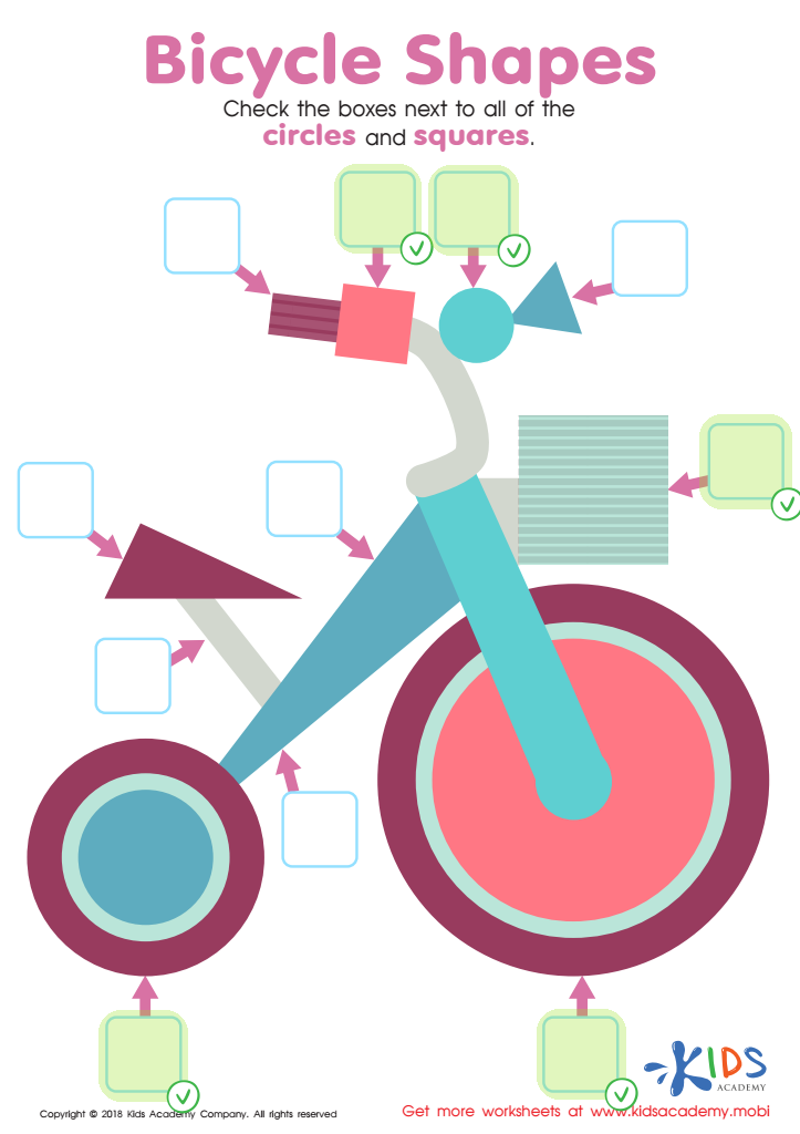 Bicycle Shapes Worksheet Answer Key