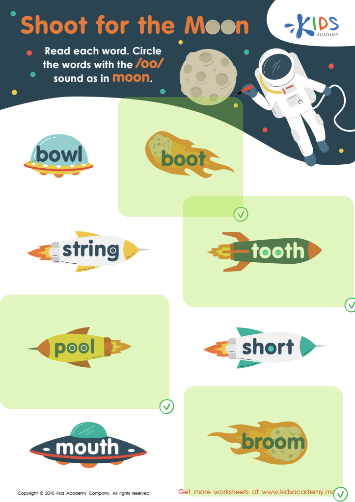 Reading: Shoot for the Moon Worksheet Answer Key