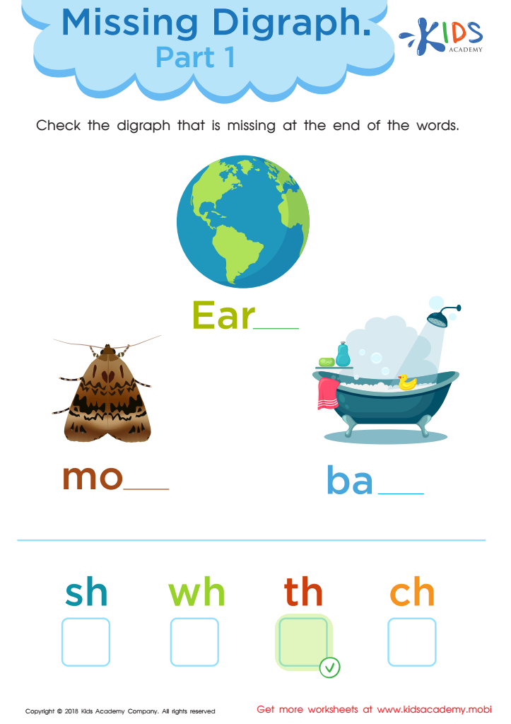 Missing Digraph: Part 1 Worksheet Answer Key