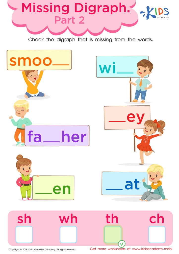 Missing Digraph: Part 2 Worksheet Answer Key