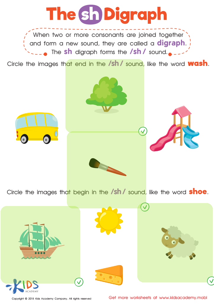 The SH Digraph Worksheet Answer Key