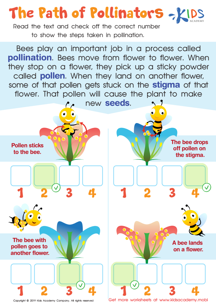 The Path of Pollinators Worksheet Answer Key