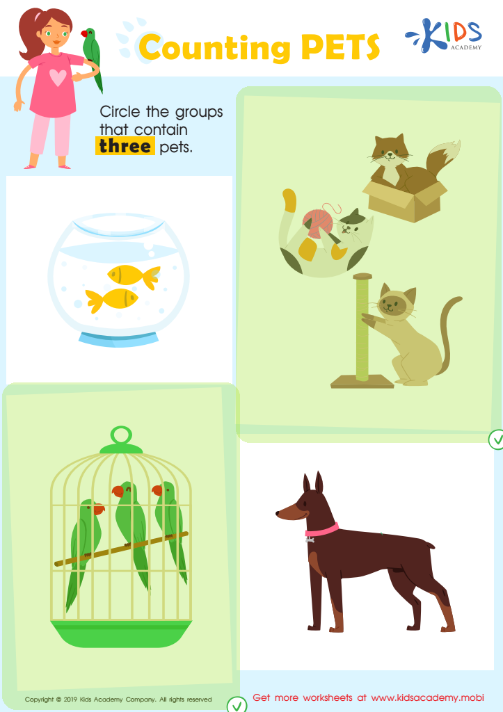Counting Pets Worksheet Answer Key