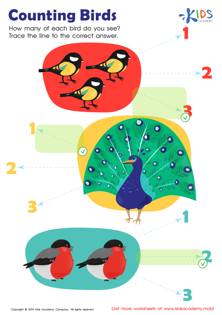 Counting Birds Interactive Worksheet Answer Key