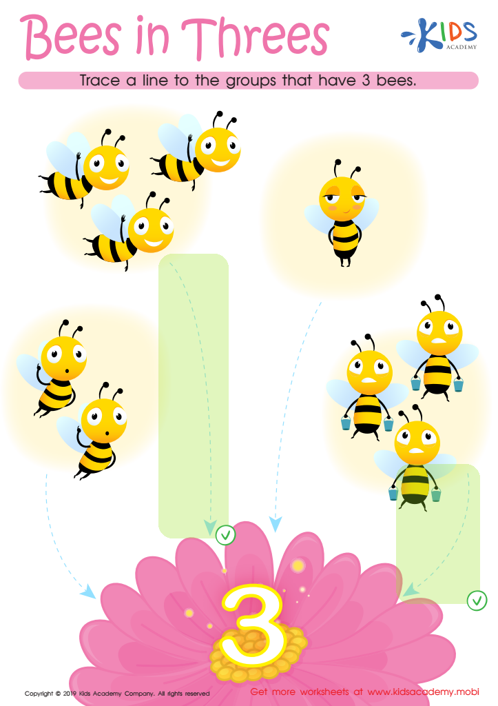 Bees in Threes Worksheet Answer Key