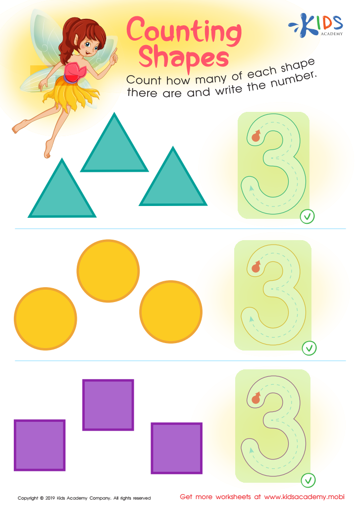 Counting Shapes Worksheet Answer Key