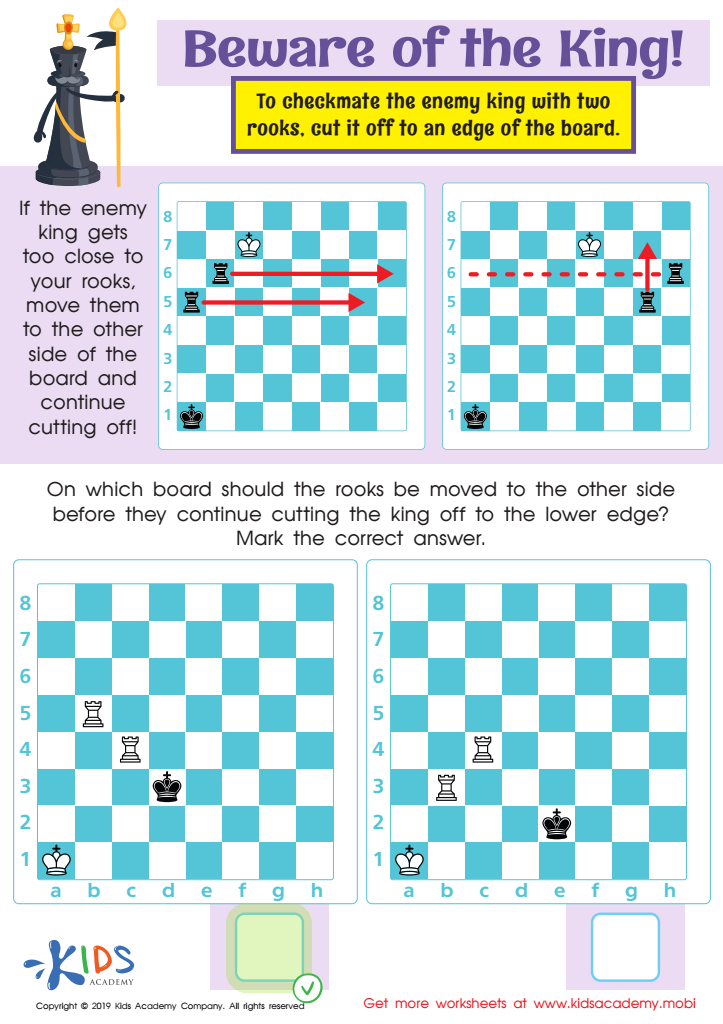 Beware of the King! Worksheet Answer Key