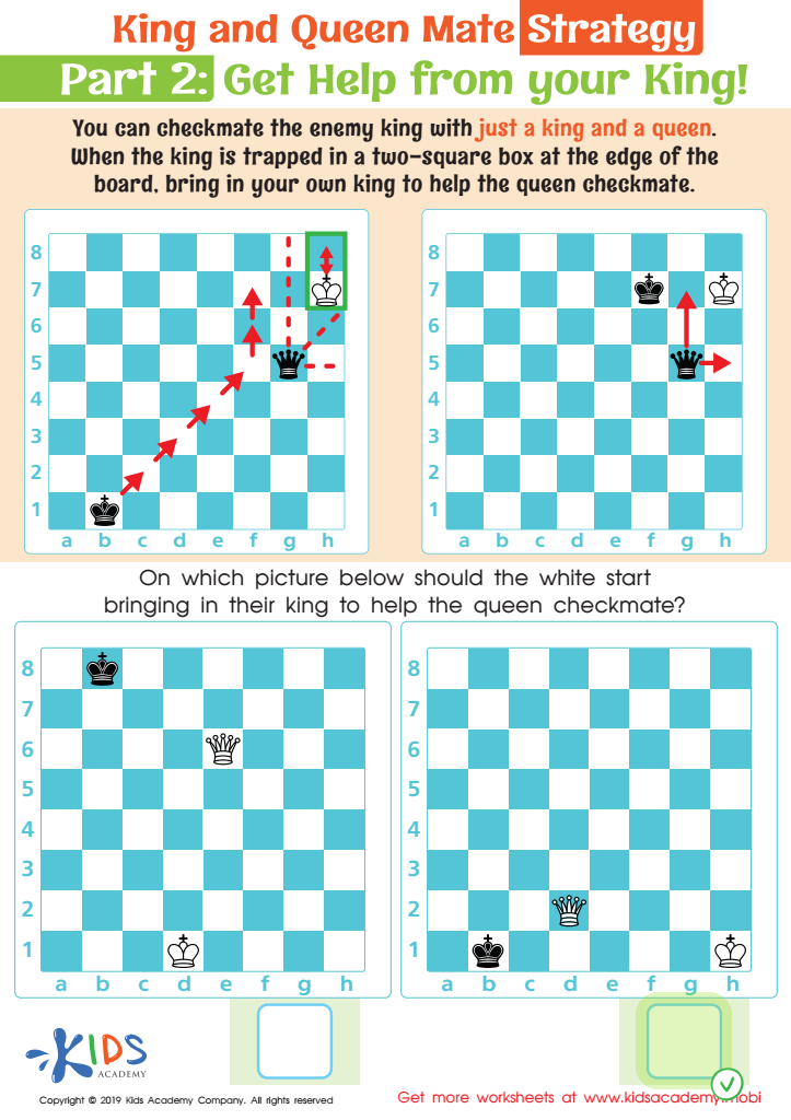 King and Queen Mate Strategy: Part 2 Worksheet Answer Key