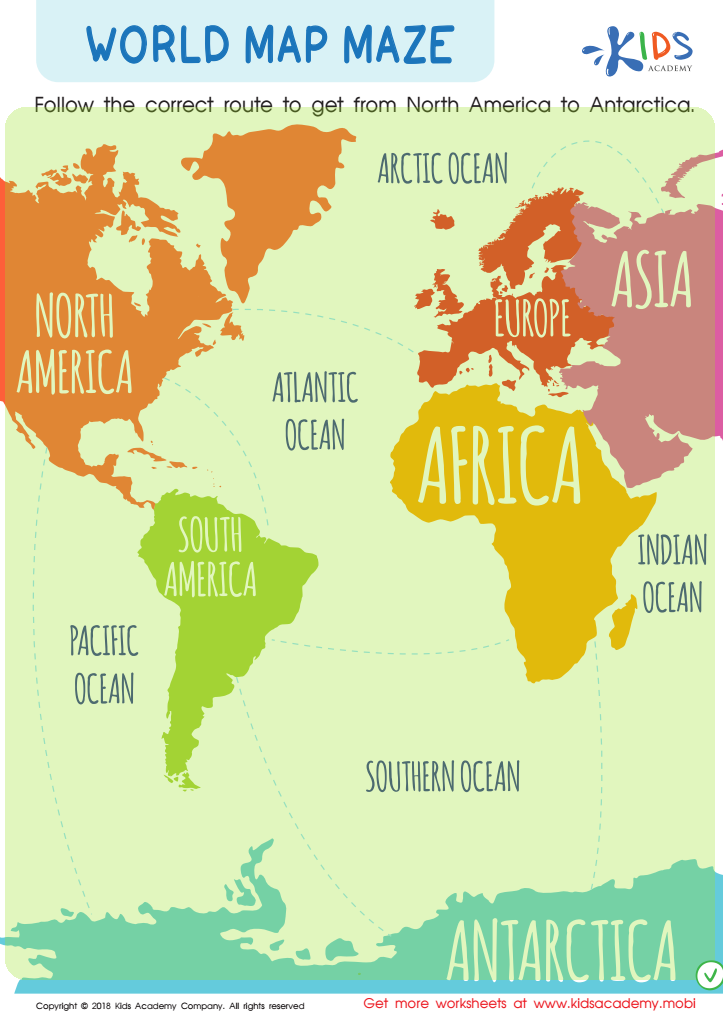 World Map Maze Worksheet Answer Key