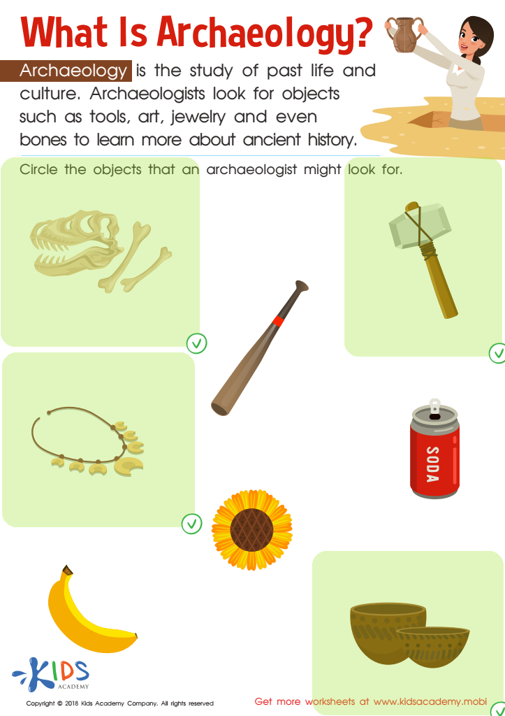 What Is Archaeology? Worksheet Answer Key