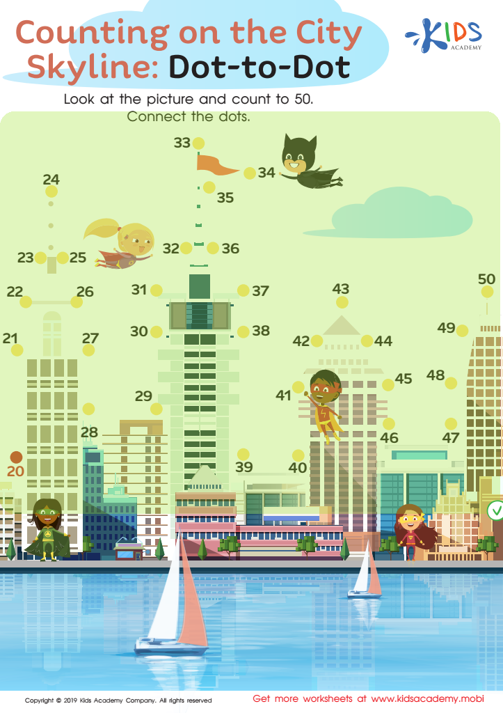 Counting on the City Skyline: Dot-to-Dot Worksheet Answer Key