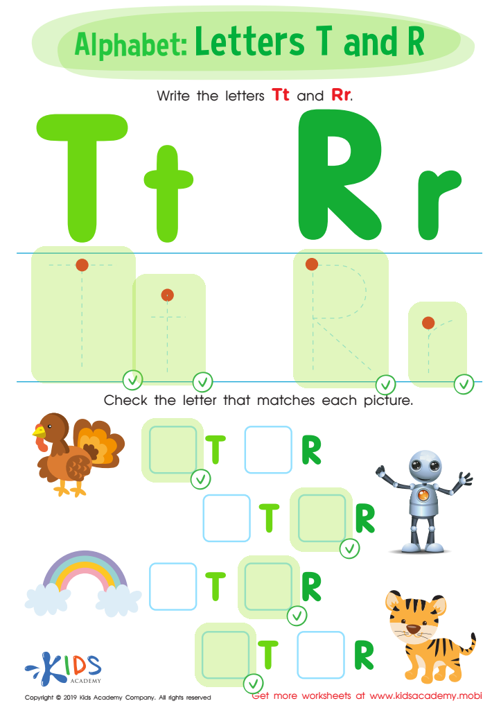 Letters T and R Worksheet Answer Key