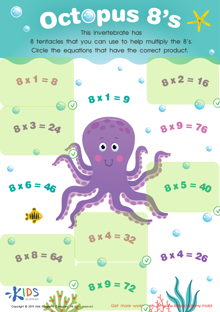 Octopus 8’s Worksheet Answer Key