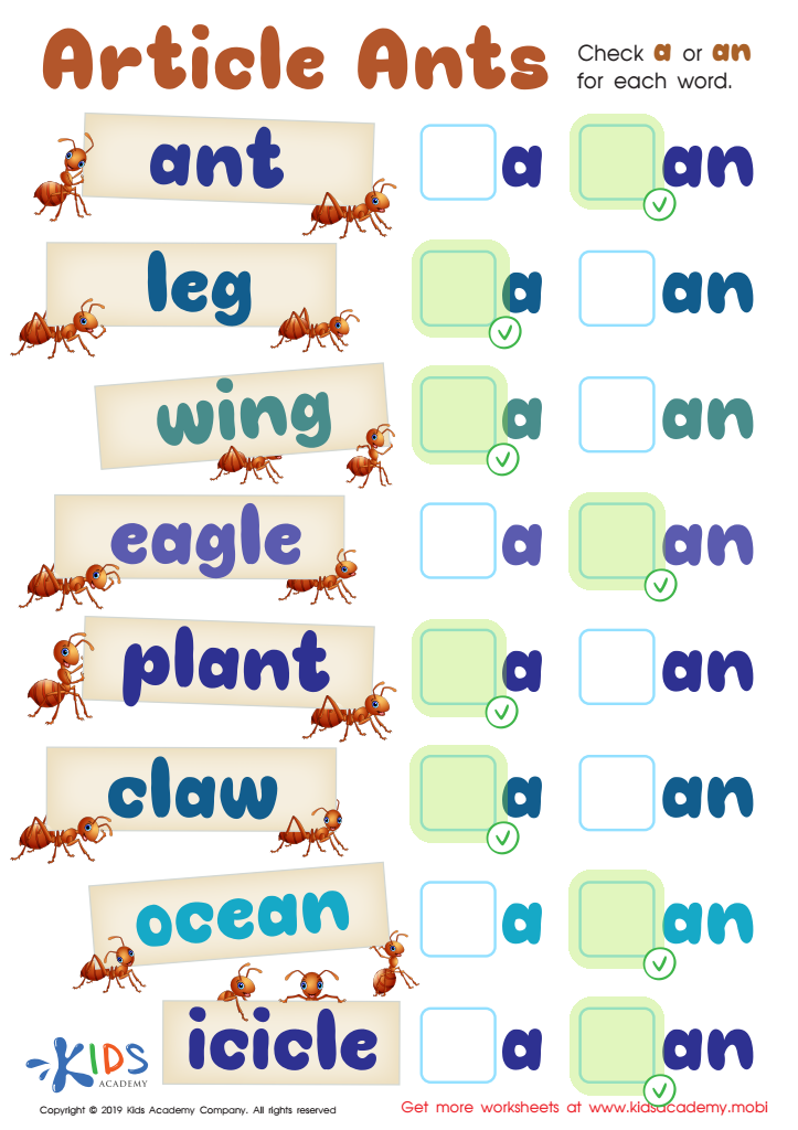 Article Ants Worksheet Answer Key