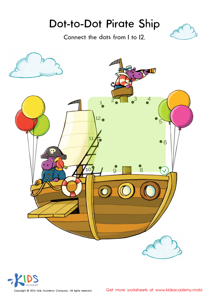 Pirate Ship Connect Dots Worksheet Answer Key