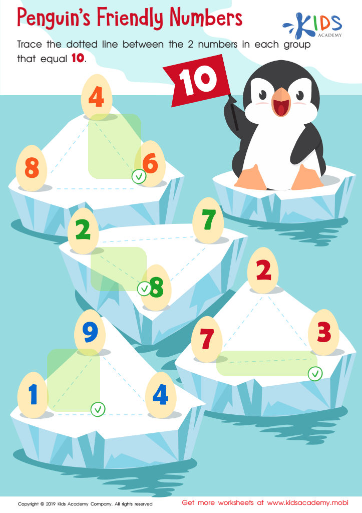Penguin's Friendly Numbers Worksheet Answer Key