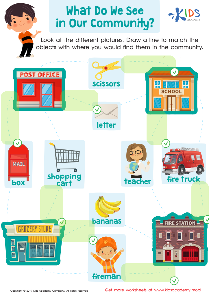 What Do We See in our Community? Worksheet Answer Key