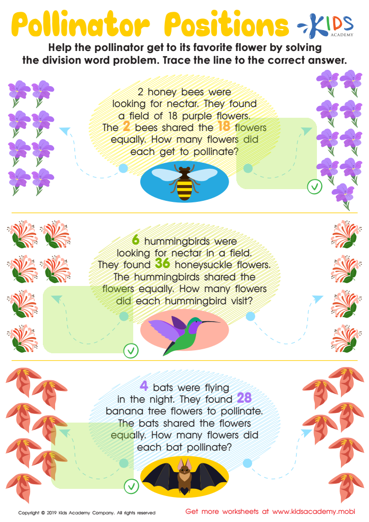 Pollinator Positions Worksheet Answer Key