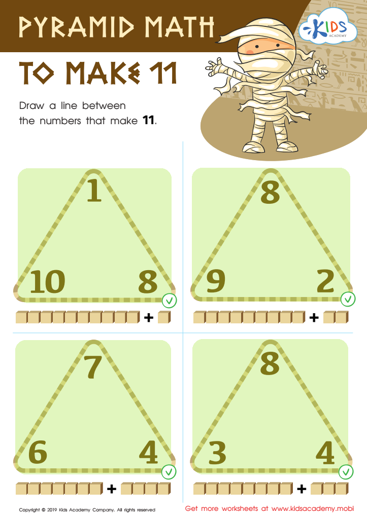 Pyramid Math to Make 11 Worksheet Answer Key