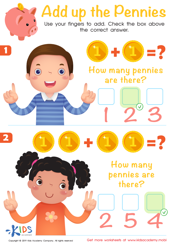 Add up the Pennies Worksheet Answer Key