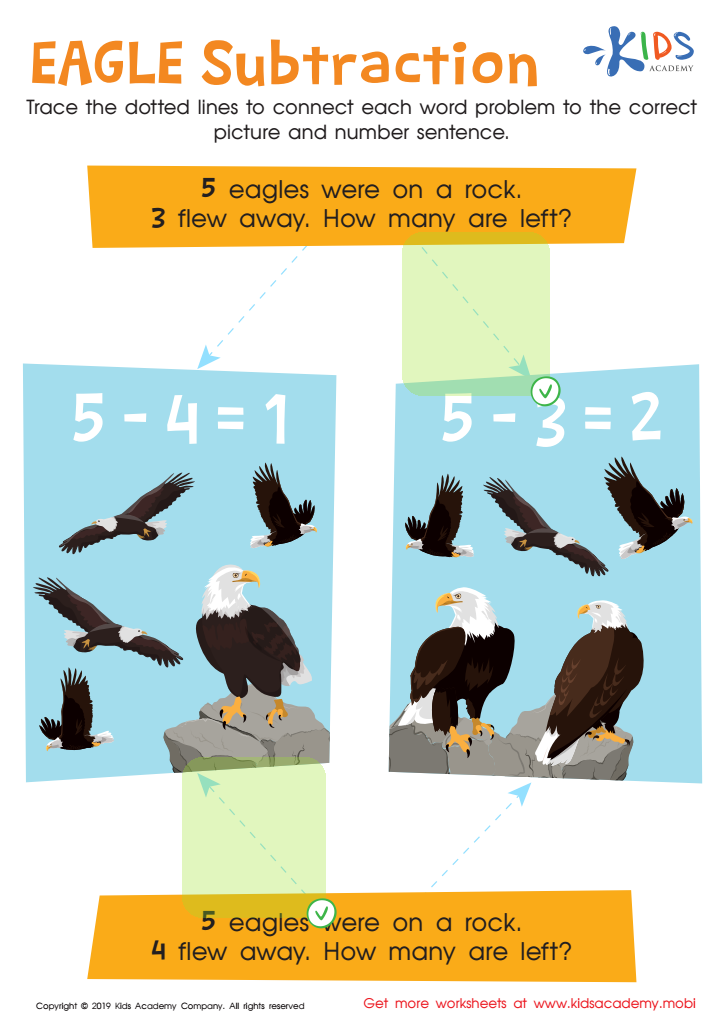 Eagle Subtraction Worksheet Answer Key