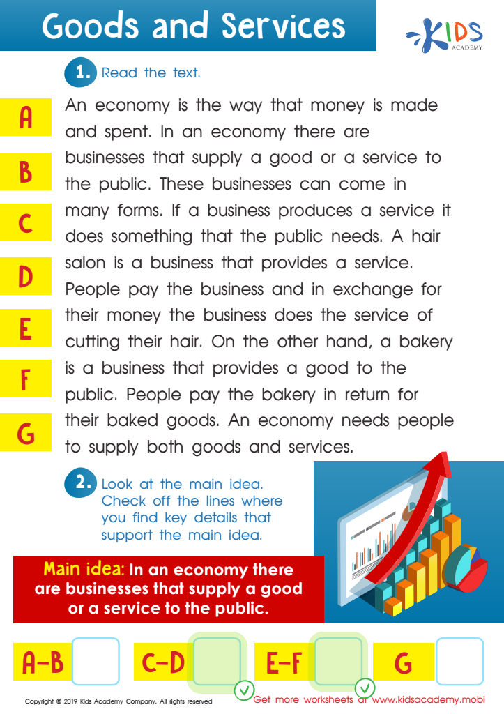 Goods and Services PDF Worksheet Answer Key